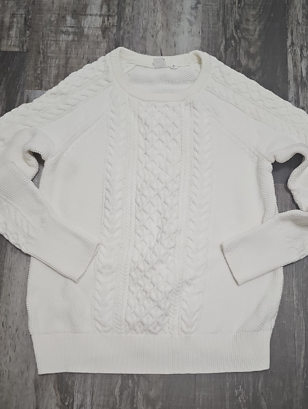GAP Cream Cable Knit Women's Sweater XL